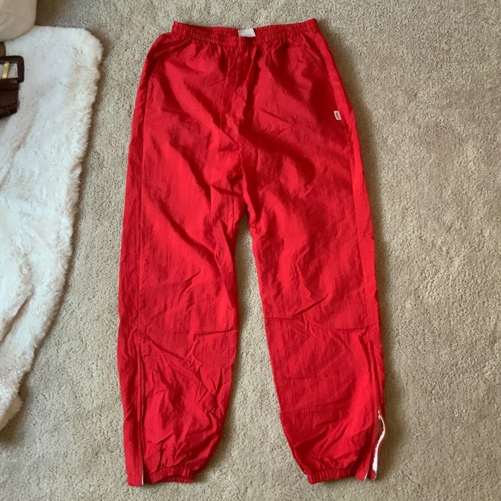 Vintage USA Cherry Red Nylon Track Pants